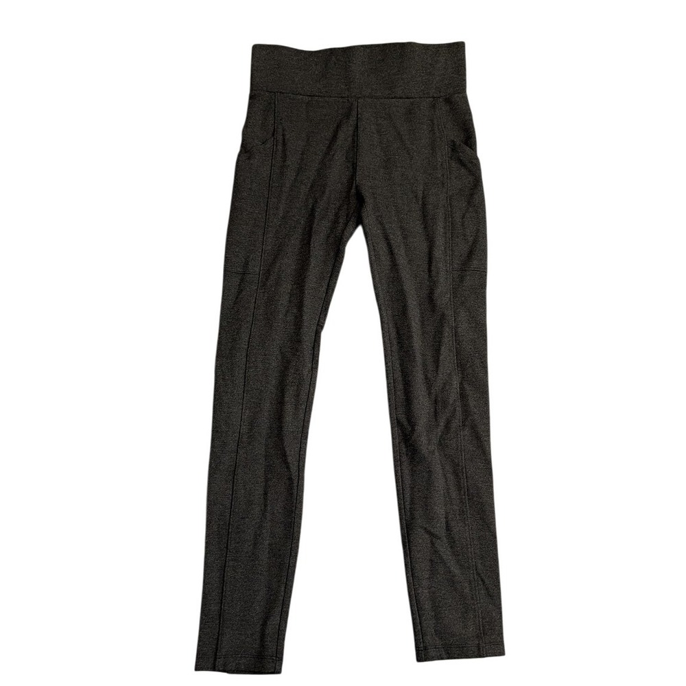 Lou & Grey for Loft Women's Charcoal Heathered Ponte Knit Pocket Leggings Size S